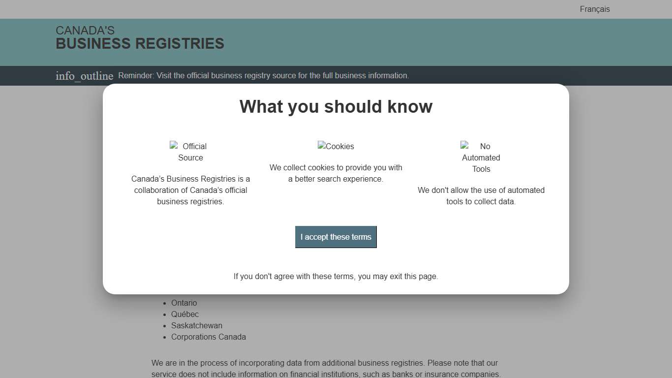 MRAS Business Registry Search